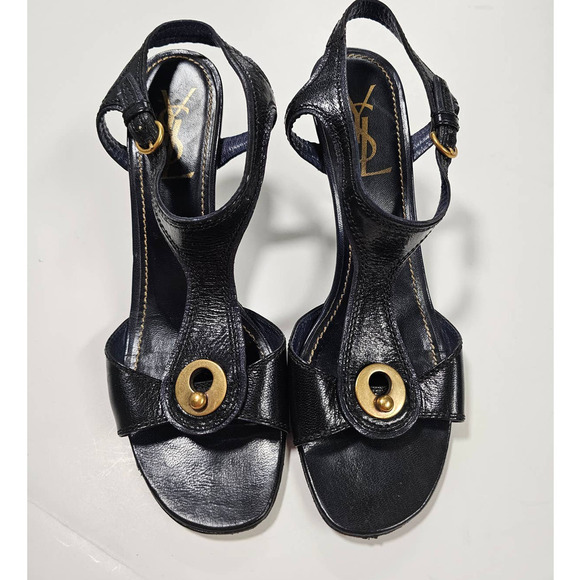 Yves Saint Laurent Lock 100 Sandal Bora Ladies size 39 - Picture 3 of 16
